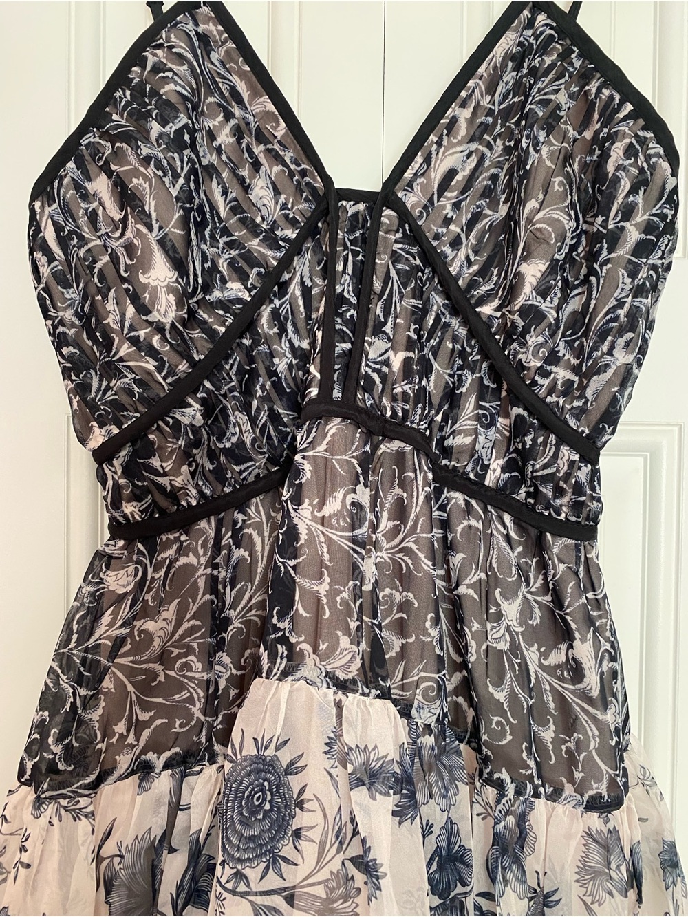 Anthropologie Floral Halter Midi Dress - Picture 5 of 12